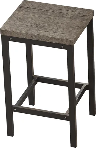 Vista 5 de Merax Juego de mesa de comedor extra larga de 4 piezas con 3 taburetes y reposapiés, mesa de comedor de cocina de diseño moderno, mesa de pub, juego