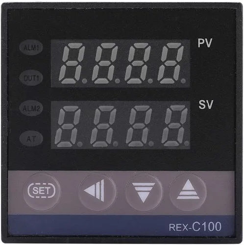 Vista 7 de Kit de controlador de temperatura PID LED REX-C100 con 40A SSR K Tipo Sensor de sonda AC 110V-240V 32.0 °F~2,372.0 °F Función de alarma para equipos
