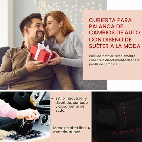 Vista 5 de Yajeea Sudadera con Capucha para Palanca de Cambios de Coche, Graciosa Sudadera Mini para Decoración de Coche, Cubierta Universal y Cálida para Pomo