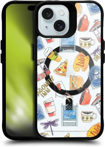 Vista 119 de Head Case Designs Gilmore - Funda negra a prueba de golpes con diseño de dibujos animados para niñas con licencia