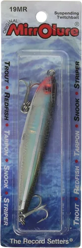 Vista 4 de MirrOLure Mirrominnow Suspender Twitchbait 19 mr Negro Bk/Org/Plata