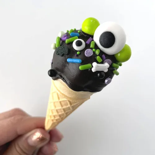 Vista 6 de Simply Sucré - Mezcla de brujas, gránulos comestibles de Halloween de alta calidad, decoraciones espeluznantes para pasteles negros, verdes