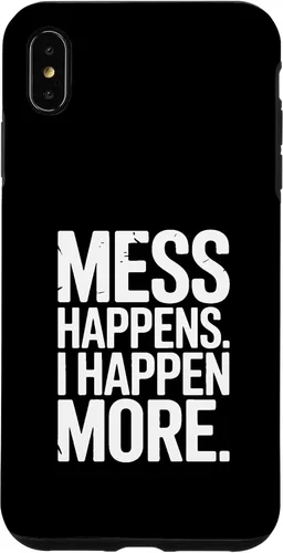 Vista 11 de Mess Happens I Happen More Funny Toddler Chaos Case for iPhone 17