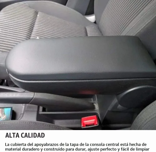 Vista 3 de Tapa para reposabrazos de consola central compatible con Volkswagen Beetle 1999-2005 1999-2004 VW Golf Jetta Passat Auto Funda de repuesto