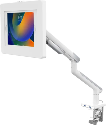 Vista 8 de CTA Digital Soporte de abrazadera para brazo de tableta para escritorios con seguridad antirrobo para iPad serie 10.2 - iPad Air 3 - y iPad Pro 10.5
