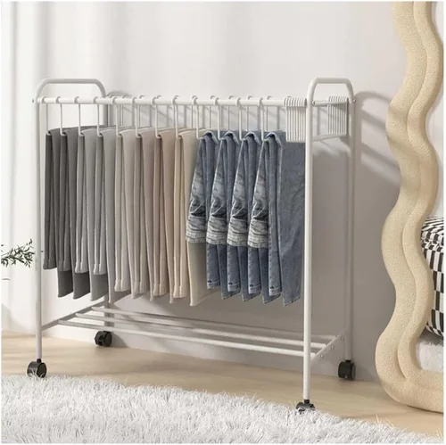Vista 7 de Organizador de armario con 20 ganchos para pantalones, jeans, bufandas, faldas, estante de secado portátil y multifuncional para almacenamiento