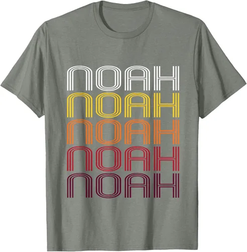 Vista 7 de Noah Retro Wordmark Pattern - Camiseta estilo vintage