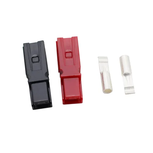 Vista 2 de 10 pares de desconexión rápida 15AMP 600V conector de alimentación Enchufe de batería+terminales rojo negro