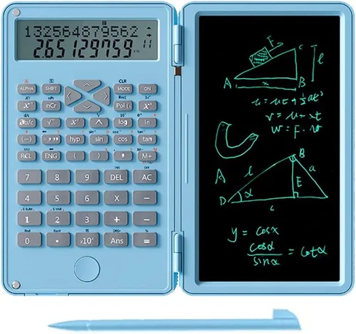 Vista 9 de Calculadora científica con tableta de escritura 2 en 1 calculadora portátil Negro