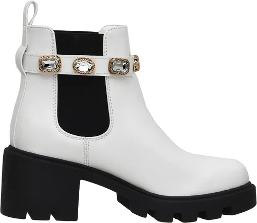 Vista 4 de CUSHIONAIRE Julie Chelsea - Botas para mujer con correa y espuma viscoelástica, Negro