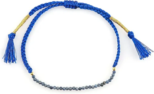 Vista 21 de Thecraftman - Pulsera trenzada de cuentas naturales, cristales energéticos, regalo para ella, pulsera de protección de hilo trenzado de mano