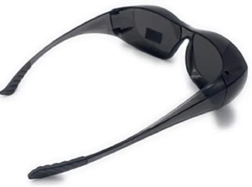 Vista 3 de Gafas de seguridad con protección lateral ANSI Z87.1, protección UV que se adapta a los lentes
