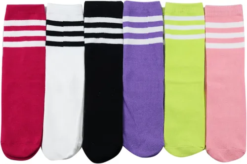 Vista 3 de Bestjybt Calcetines de fútbol para niños, calcetines de fútbol hasta la rodilla, calcetines de tubo para niños de 3 a 5 años