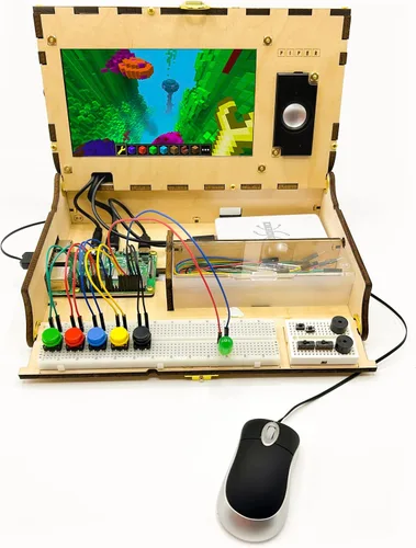 Vista 2 de Piper Kit de computadora: galardonado, aprendizaje STEAM, con Raspberry Pi, codificación de arrastrar y soltar, StoryMode, juegos, Python