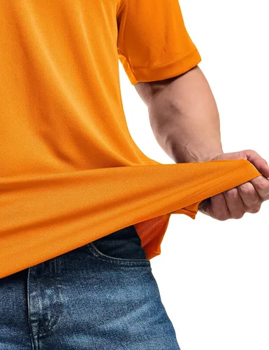 Vista 8 de CQR Camiseta polo táctica para hombre, de manga corta, ligera y con Dry Fit, tela piqué, FPU 50+, para exteriores