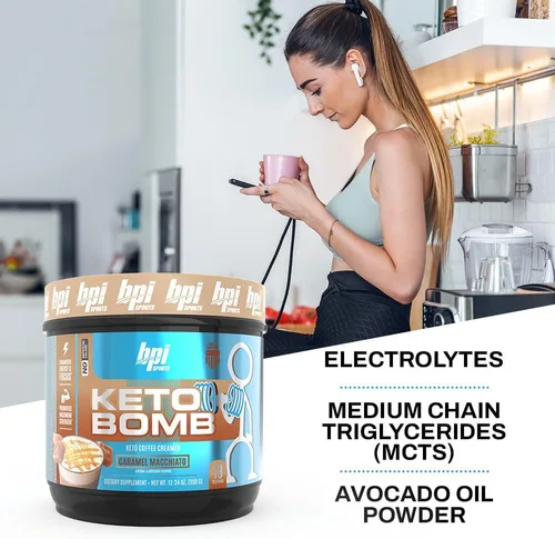 Vista 4 de Suplemento Dietario BPI Sports Keto Bomb Batido ketogénico para café y té, 1, 1