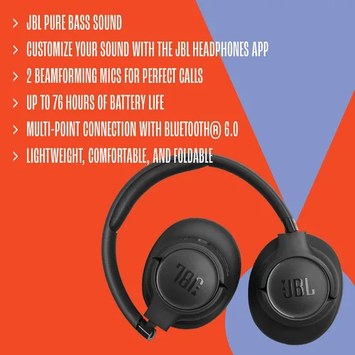 Vista 6 de JBL Tune 730BT - Auriculares inalámbricos sobre la oreja con Bluetooth® 6.0 Beige