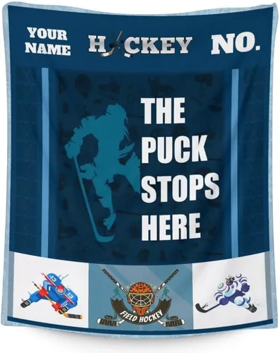 Vista 13 de Regalos de hockey - Manta de hockey sobre hielo para niños - Mantas para niños pequeños para niñas - Mantas suaves y mullidas de 30"x40" para niños