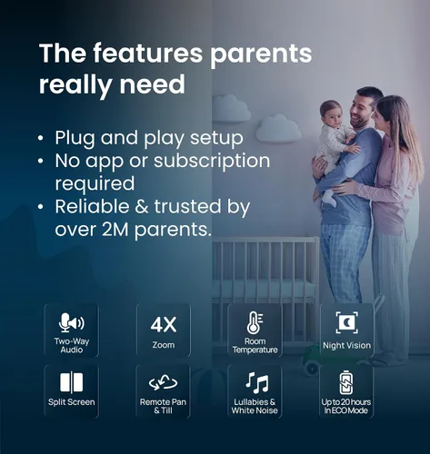 Vista 9 de Babysense 7 Baby Movement Monitor System 2 Sensor Pads Non-Wearable No WiFi
