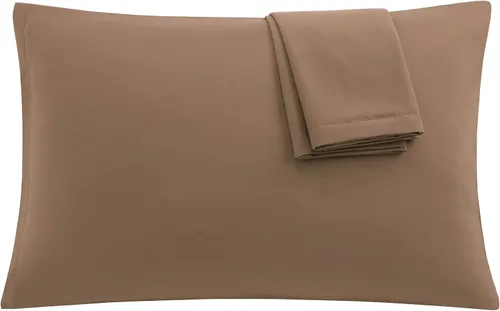 Vista 26 de uxcell Paquete de 2 fundas de almohada de microfibra suave serie 1800 con cremallera estándar (20 x 26 pulgadas), color dorado