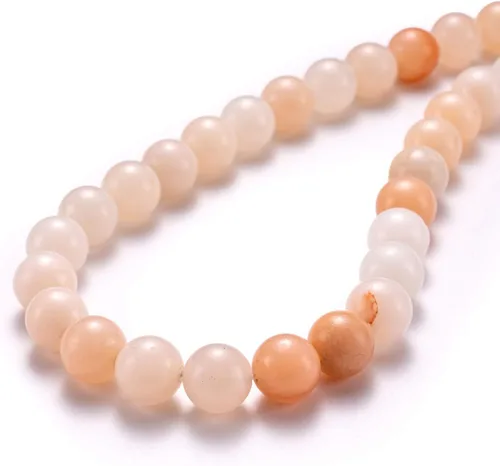 Vista 49 de BEADIA Cuentas redondas de jade africano natural de piedra suelta semipreciosas para hacer joyas 4MM 38cm/hebra
