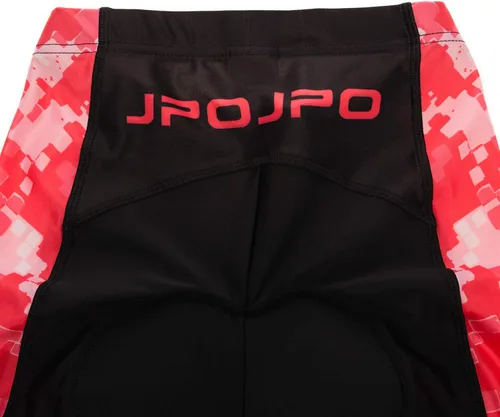 Vista 115 de Camiseta de ciclismo para mujer, manga corta y pantalones cortos de ciclismo acolchados para verano