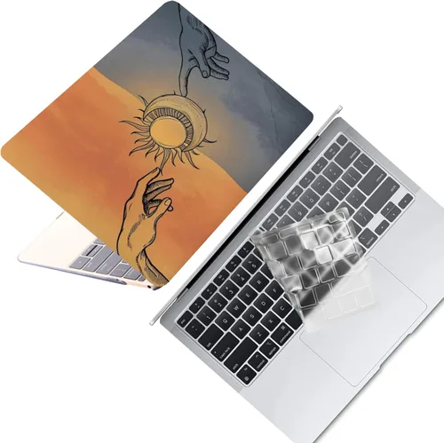 Vista 21 de Funda protectora de plástico para MacBook Air de 11 pulgadas 2015-2010 modelo A1465 A1370, funda protectora de plástico para portátil y cubierta