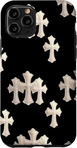 Vista 29 de Funda en blanco y negro con cruces para iPhone 17