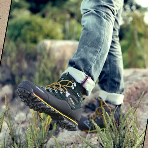 Vista 3 de HiGropcore Botas de senderismo impermeables para hombre, a prueba de viento, zapatos de montañismo MB2-17