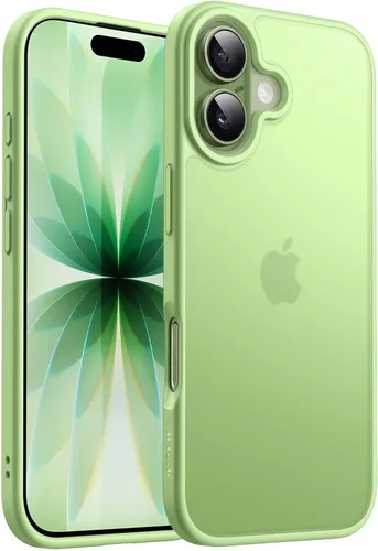 Vista 17 de JETech Funda mate para iPhone 17 de 6.3 pulgadas, protección contra caídas de grado militar, carcasa trasera translúcida esmerilada minimalista