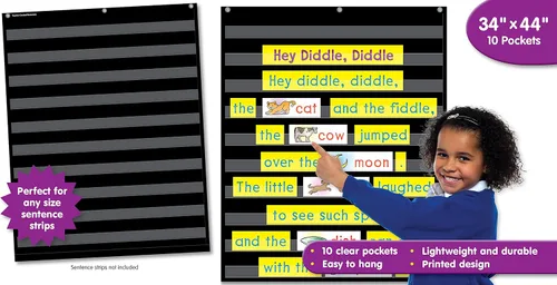 Vista 7 de Teacher Created Resources Negro 10 Pocket Chart (20744)