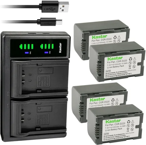 Vista 7 de Kastar CGR-D16S LTD2 - Cargador de batería USB compatible con Panasonic CGR-D28 CGR-D28A/1B CGR-D28R CGR-D28S CGR-D28SE/1B CGR-D320 CGR-D320A/1B