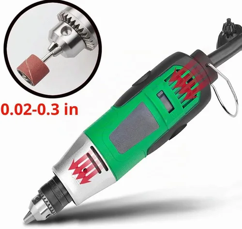 Vista 3 de Herramienta rotativa de 260 W Power Die Eléctrica Multifunción Grinder Carver Set, ajuste de velocidad variable continuo, 31000RPM, ligero