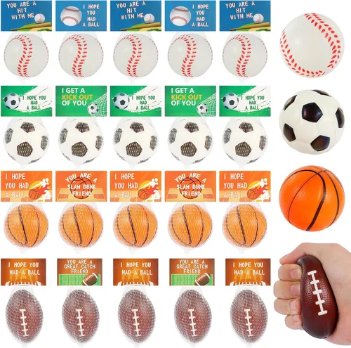 Vista 6 de LiYiQ 24 piezas de recuerdos de fiesta de béisbol 2.36 pulgadas pelotas de estrés de béisbol recuerdos de cumpleaños de béisbol pelotas de espuma