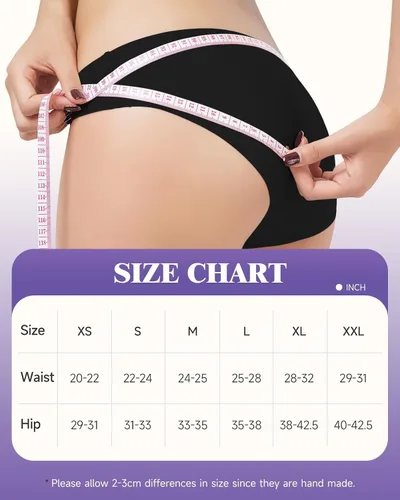 Vista 7 de TANSTC Ropa interior de época para mujer, de flujo pesado, de alta absorción, posparto, a prueba de fugas, de algodón, hipster, paquete de 3