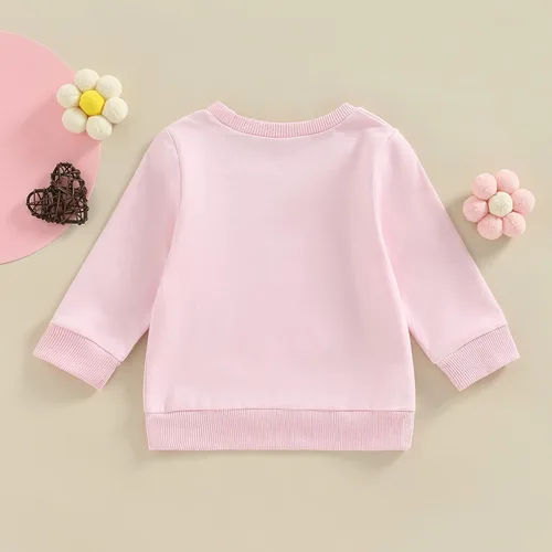 Vista 63 de Sudadera con cuello redondo para el día de San Valentín para bebé, niña, niño, para el día de San Valentín