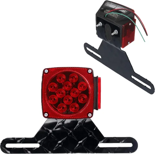 Vista 4 de Marco universal de soporte para matrícula de remolque, soporte para matrícula, marco de placa de montaje para remolque, soporte de placa para RV