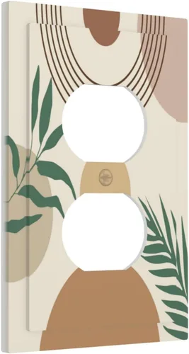 Vista 58 de Placa de pared abstracta con diseño de amanecer retro, arco iris, puesta de sol, sin dispositivo, placa de pared decorativa en blanco, placa frontal