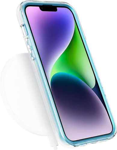 Vista 5 de Asuwish Funda para iPhone 14 Plus de 6.7 pulgadas con protector de pantalla híbrida con bonito diseño de mármol, a prueba de golpes, cuerpo