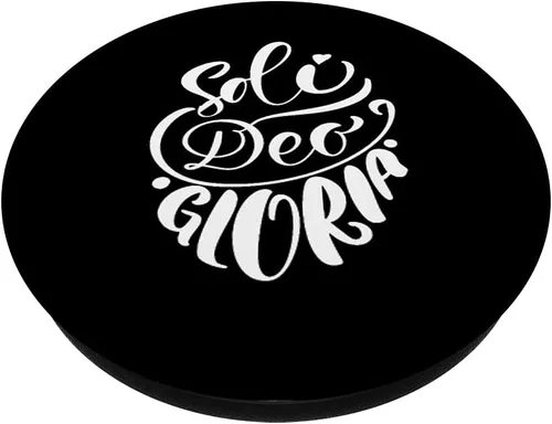 Vista 2 de Soli Deo Gloria Glory to God Alone PopSockets intercambiables para mujeres cristianas
