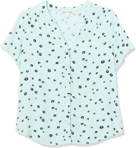 Vista 5 de Tienda Essentials - Blusa tejida de manga corta para mujer