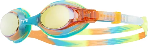 Vista 4 de TYR Swimple - Gafas de natación metalizadas para niños con espejo para entrenamiento y recreación - Protección anti-vaho, UVA/UVB