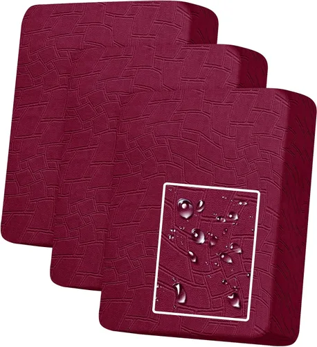 Vista 27 de MAXIJIN Fundas de cojín impermeables para sofá, funda de cojín individual de asiento de silla, fundas elásticas para sofá modular con parte inferior