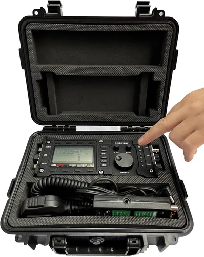 Vista 3 de Caja impermeable IP67 para LAB599 Discovery TX-500 y XIEGU X6100 Discovery caso resistente a golpes con espuma (para TX-500)