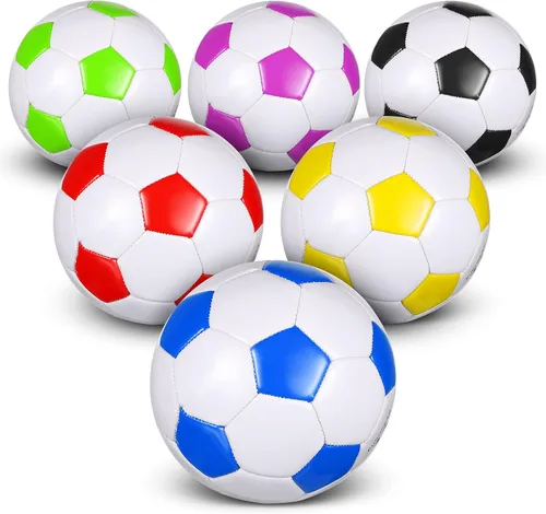 Vista 9 de Deekin Balón de fútbol a granel con bomba, trabajo en equipo, juego de deporte al aire libre, entrenamiento, pelota de fútbol a granel para deportes