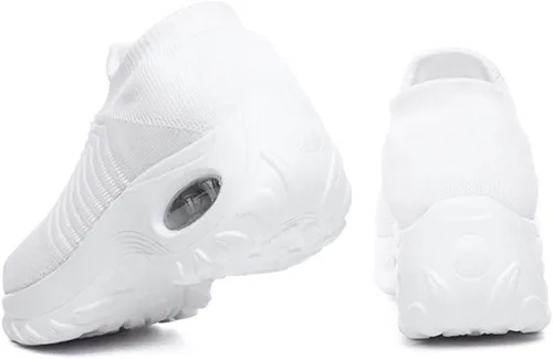 Vista 2 de JWSVBF Sneakers for Plantar Fasciitis for Women Knit Mesh Chunky Sandals Platform Casual Padel Shoes Unisex Fashion Summer