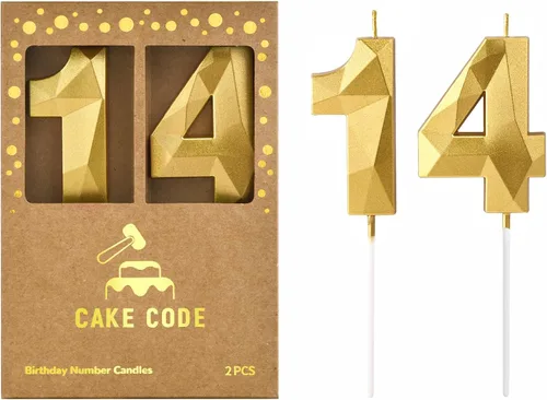 Vista 32 de Crystal Gold - Velas de cumpleaños con número 0 de 2.76 pulgadas, velas doradas y de números de pastel para celebración de fiesta