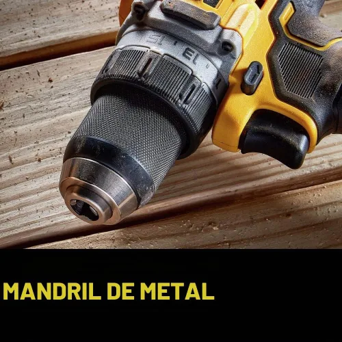Vista 8 de DEWALT 20V MAX* XR® Kit de taladro/destornillador inalámbrico sin escobillas de 1/2 pulgada (DCD800P1), Amarillo
