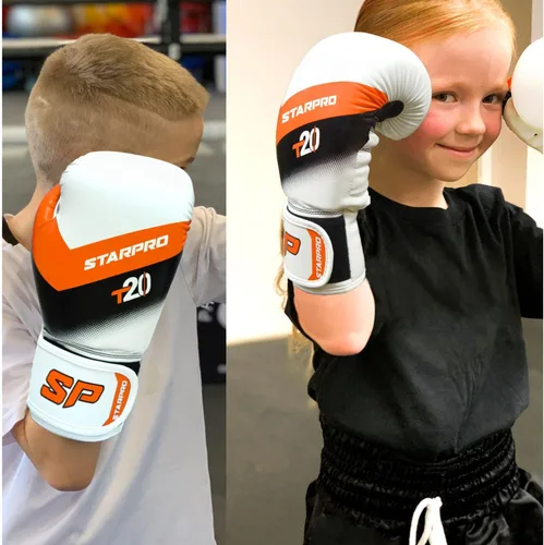 Vista 4 de Starpro Guantes de boxeo para niños, 4 onzas, 6 onzas, guantes de boxeo juveniles para niños y niñas, guantes juveniles para boxeo, artes marciales