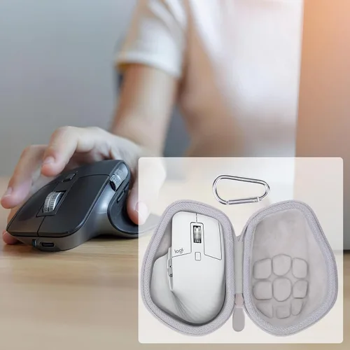 Vista 9 de Funda para mouse compatible con Logitech MX Master 4/MX Master 3S/MX Master 3 Advanced Mouse inalámbrico (funda blanca)